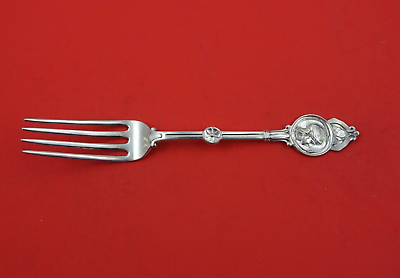 #ad Medallion by Koehler amp; Ritter Coin Silver Dinner Fork 7 1 2quot; $259.00