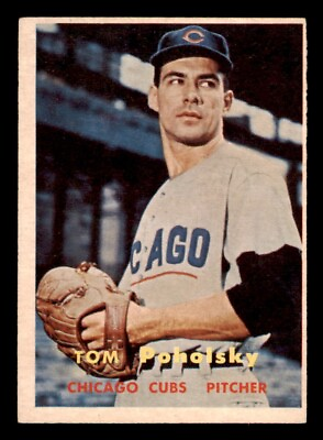 #ad 1957 Topps Baseball #235 Tom Poholsky VG EX *f2 $4.00