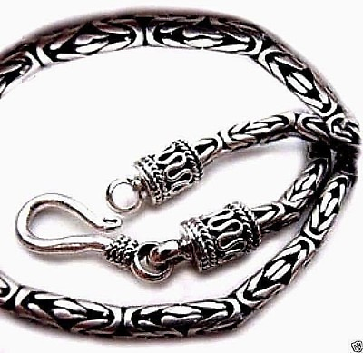 #ad Byzantine 2.5 mm Bali Chain Necklace Sterling Silver 925 Best Jewelry Gift 26quot; $90.63