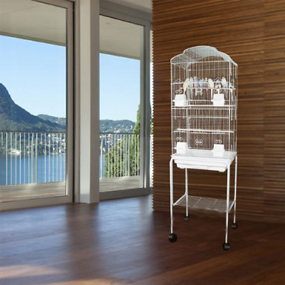 #ad 63quot; Large Open Top Canary Parakeet Cockatiel LoveBird Finch Bird Stand Cage $37.45