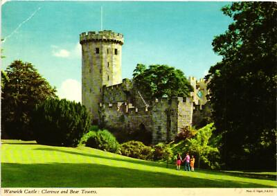 #ad Clarence And Bear Towers Warwick Castle Warwickshire England Postcard $0.99
