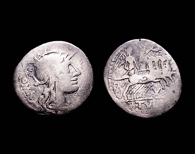 #ad Republic Denarius Roman Sentius C.f. 101 BC. AR Denarius 22mm 3.87 g 3h $99.00
