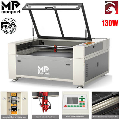 #ad MONPORT 130W CO2 Laser Engraving Machine 35x55in Engraver Cutter Autofocus Rudia $5399.00
