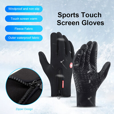 #ad 1 Pair Windproof Waterproof Winter Gloves Touch Screen Warm Mittens Men Women $11.29