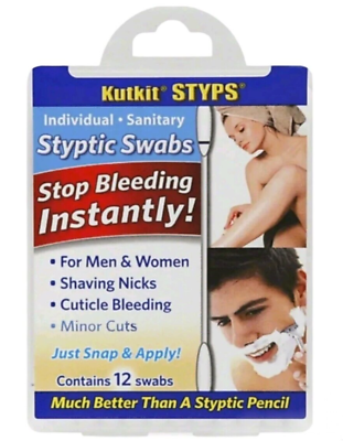 #ad Kutkit Sanitary Styptic Swabs 12 Count Free Fast Shipping Package Vary $12.99