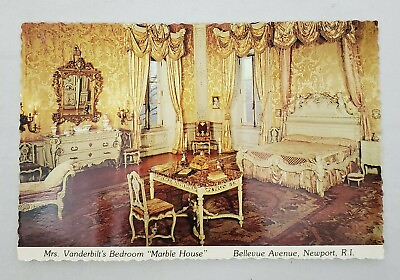 #ad #ad Mrs. Vanderbilt#x27;s Bedroom quot;Marble Housequot; Unposted Postcard Rhode Island $8.49