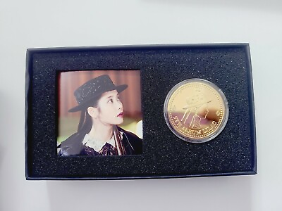 #ad K POP IU Official Commemorative Coin A Ver Official New 2021 IU quot; LILAC quot; $94.99
