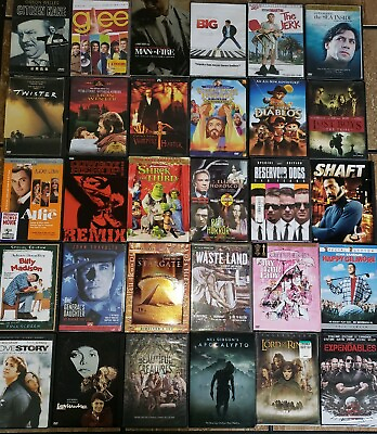 #ad Mystery Movie Box Bundle 30 DVD Movies Action Drama Comedy Horror Western $18.89
