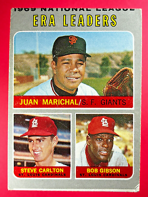 #ad 1970 Topps Baseball National League ERA Leaders #67 Juan Marichal Carlton Gibson $2.99
