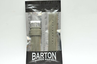#ad Barton Army Green PREMIUM NYLON WEAVE SAILCLOTH Quick Release Watch Straps $43.00