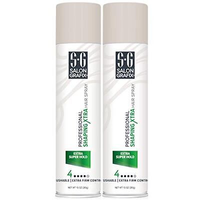 #ad Hairspray Shaping Extra Super Hold 10 Ounce 295ml 2 Pack $28.06