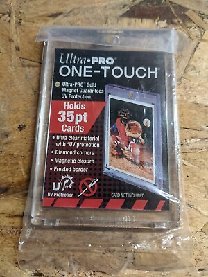 #ad Ultra Pro One Touch 35PT Gold Magnetic Card Holder UV Free Shipping Single $8.99