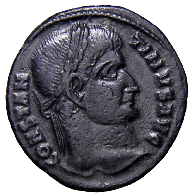 #ad Constantine I #x27;the Great#x27; BI Nummus. Thessalonica VOT Wreath Roman Coin w COA $63.91