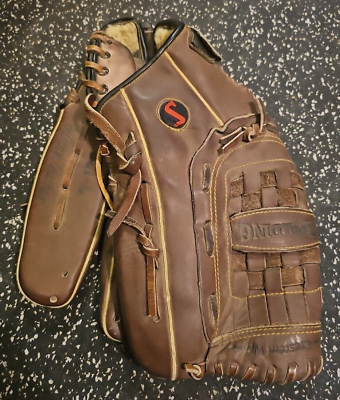 #ad Spalding SCI L Oiled Baseball Glove Rt Hand Throw EUC $18.99