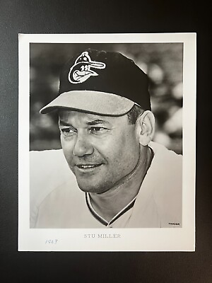 #ad 1968 Baltimore Orioles Pitcher Stu Miller Type 1 8.25x10 Original Portrait $10.00