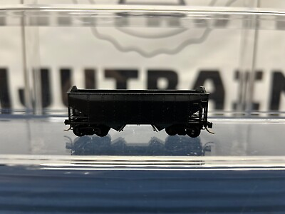 #ad Micro Trains N Undecorated Black 33’ 2 Bay Offset Hopper Car T $12.99