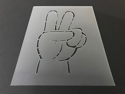 #ad Peace Sign #4 Stencil 10mm or 7mm Thick Peace Love Hippie Airbrushing $11.99