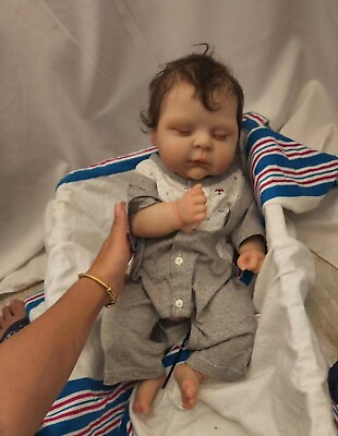 #ad 20quot; ARTIST Reborn Baby Doll Realistic Newborn Soft Handmade Mohair Boy Girl GIFT $251.74