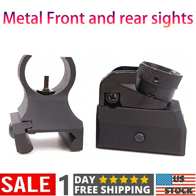 #ad Tactical Metal Low Profile Front amp; Rear Sight Set For Picatinny Diopter Scope $18.99