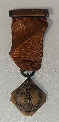 #ad US Figure Skating Association ISU 1950 Dance Test Medal w Ribbon Engraved $24.60