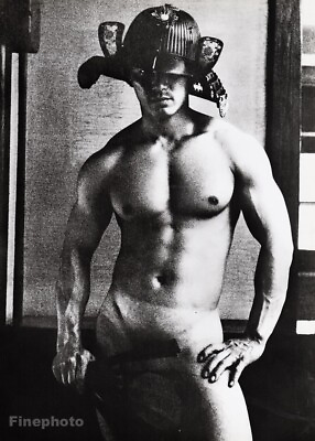 #ad 1967 Vintage TAMOTSU YATO Asian Male Nude Samurai Warrior Original Photo Gravure $1498.53