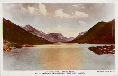 Waterton Lake Alberta AB Waterton Series #44 c1950 Spalding RPPC Postcard H10 C $14.99