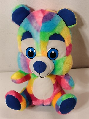 #ad Bear Rainbow Colorful Plush Kids Stuffed Animal Toy Classic Co. Grateful Hugh $4.99