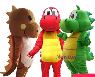 #ad Adult Dinosaur Mascot Costume Suit Cartoon Cosplay Party Fancy Dress Outfit Toy $135.00