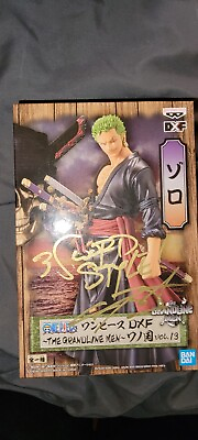 #ad One Piece Figure Zoro SIGNED by Christopher Sabat english Voice actor Bran NEW $200.00