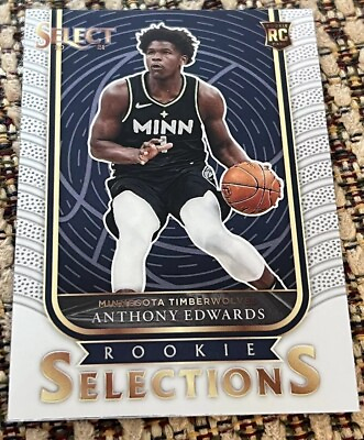 #ad Anthony Edwards 2020 21 Panini Select Rookie Selections RC Prizm #5 $29.99