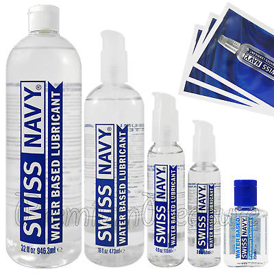 #ad Swiss Navy Water Based lubricant Premium sex lube Personal glide Made in USA $169.95