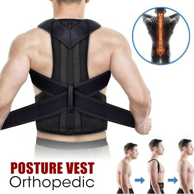 #ad Posture Corrector for Women and Men with Therapy Back Support Strong Traction $19.63