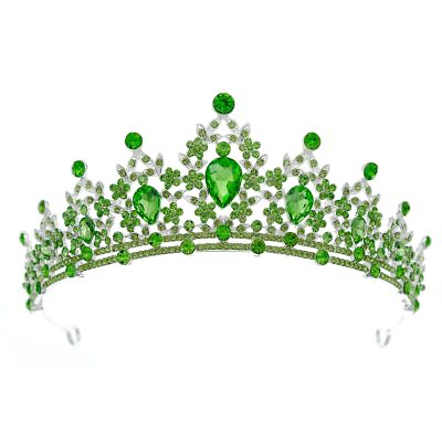 #ad Green Wedding Tiara for WomenQueen Crown and Tiaras Princess Crown for Women ... $31.42