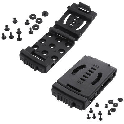 #ad Belt Clip Outdoor Camping Knife Blade Lock with Screws Set of 2 Black US SHIP $12.89