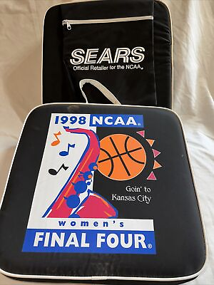 #ad 1998 SEARS NCAA Womens Final Four Goin to Kanas City Seats Cushions Set of 2 $24.95