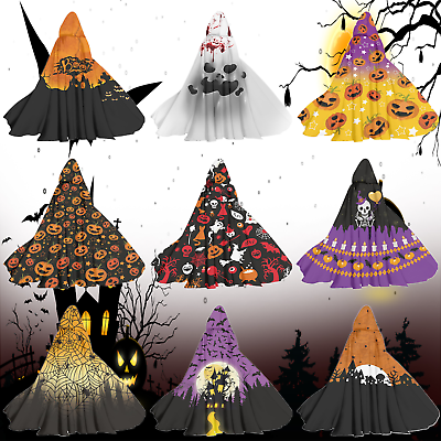 #ad Hooded Cloak Halloween Capes Long Women Witch Halloween Costumes Capes $46.99