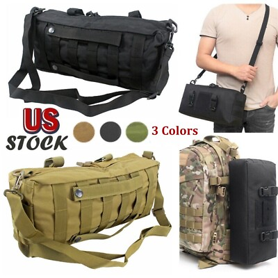 #ad Tactical Multi Purpose Large Capacity Waist Pack Molle Pouch Hiking Storage Bag $15.49