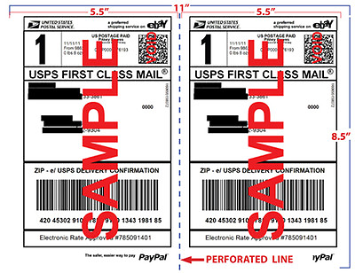 #ad 1000 Half Sheet Self Adhesive Labels 8.5quot; x 11quot; for Laser Inkjet printer FedEx $38.99