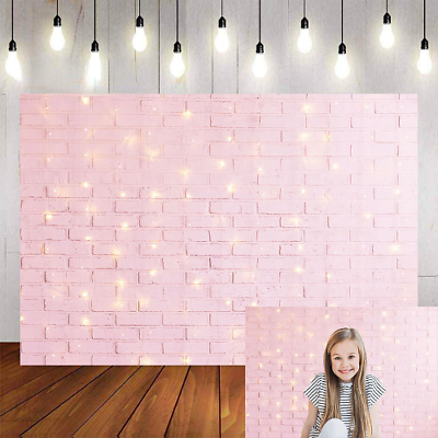 #ad Photography Background Glitter Gold Pink Brick Wall Birthday Decoratio $23.58