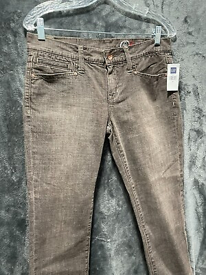 #ad NWT Gap 1969 Limited Edition Indigo Dyed Women#x27;s Denim Jeans Brown Size 6 $12.58