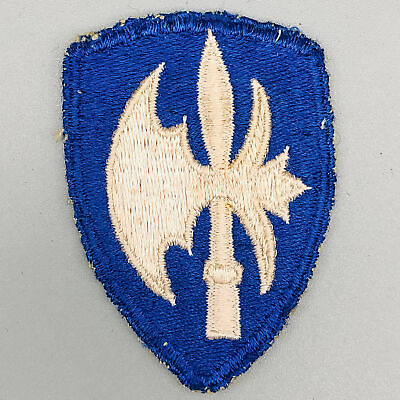 #ad WW2 US Army Patch 65th Infantry Division Battle Axe Halberd Shield European 2 $16.79