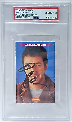 #ad #ad Adam Sandler Signed 1999 Nickelodeon Kids Choice Awards Rookie Card PSA DNA 10 $2999.99