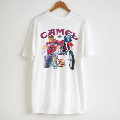 #ad Vintage 1993 Camel Super cross Short Sleeve Cotton T Shirt All Size S 5XL TU3806 $21.99