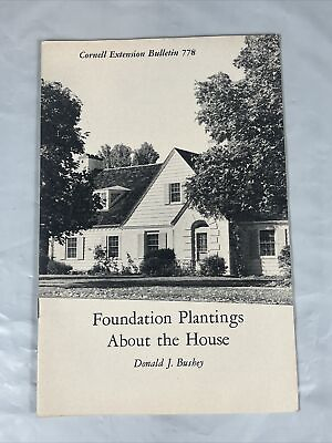 #ad Vintage Cornell University 1957 Foundation Plantings About The House Ag College $19.99