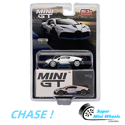 #ad CHASE Mini GT 1:64 Bugatti Divo White #661 $49.98