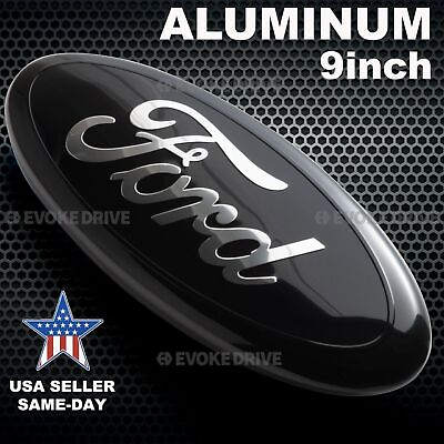 #ad 2004 2016 9 Inch Front Grille Tailgate Ford Emblem Badge Oval Black $15.29