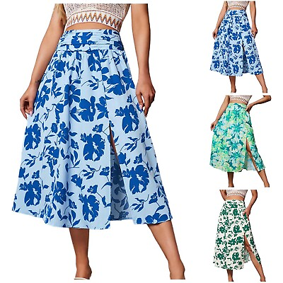 #ad Summer Leisure Flower Print Skirt ZF $17.37