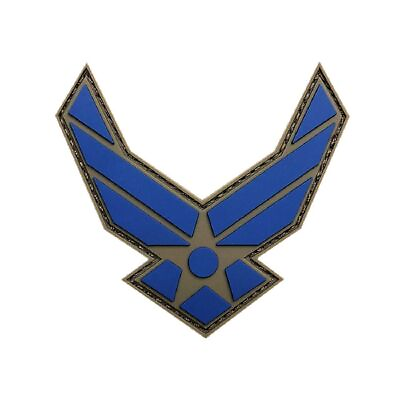 #ad USAF AIR FORCE LOGO Hook Patch 3D PVC Rubber MTB11 $7.99