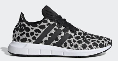 #ad NWT Women#x27;s adidas Originals Swift Run Black White Leopard Shoes BD7962 NEW $44.88