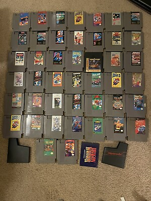 #ad NES Nintendo Video Games Huge Collection Lot Of Games Authentic Mario Kid Icarus $299.99